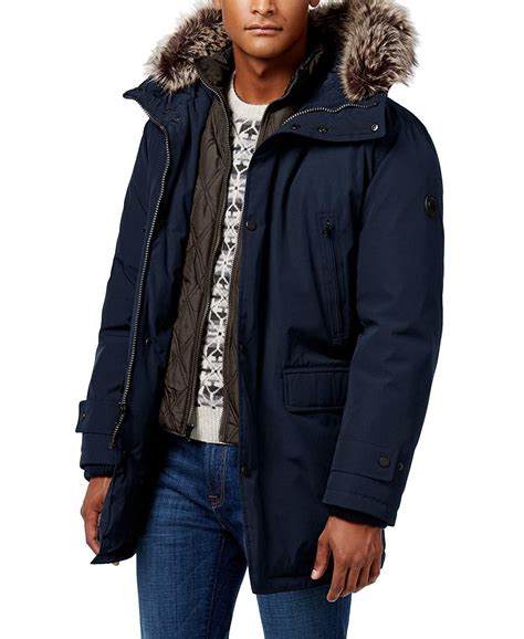 michael kors mens snorkel jacket|Michael Kors men's wool jacket.